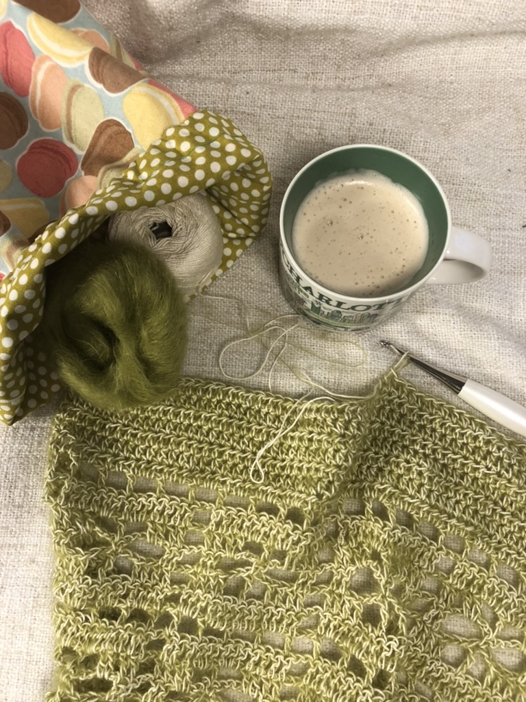 flower garden vest in progress